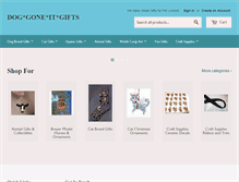 Tablet Screenshot of doggoneitgifts.com